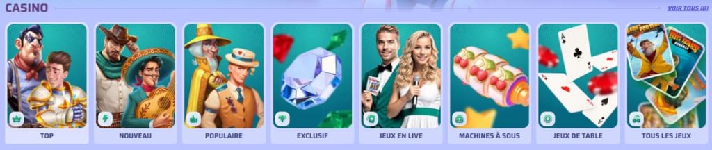 Spinrollz Casino jeux
